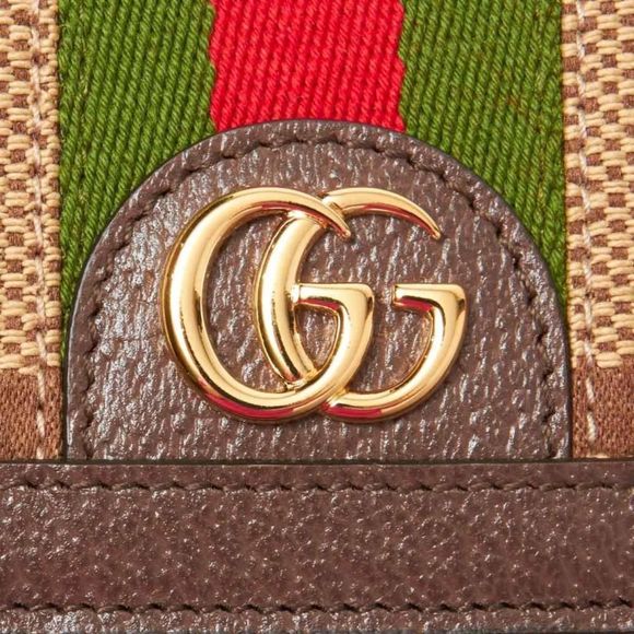 Gucci Long Wallet with Coin Purse Ophidia Brown Ladies - Picture 7 of 7